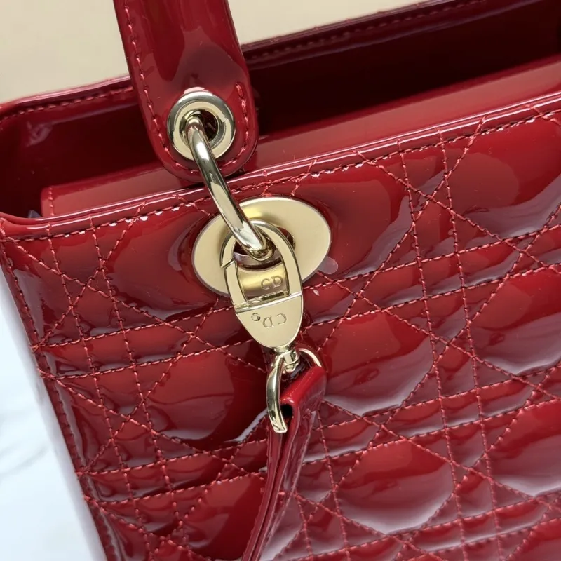 D-ior Lady Handbags Black/Wine/Red/White #A57293