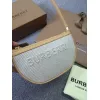 Burberry Canvas And Leather Shoulder Bag With Branding In Neutral Tones #A51529