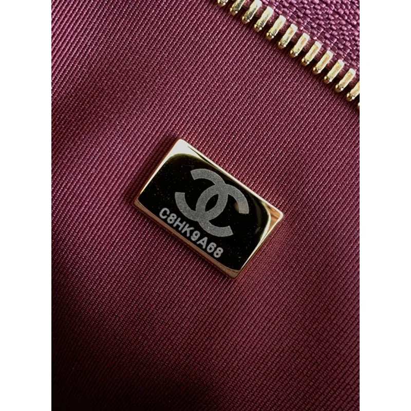 Chanel 4922 Quilted Mini Hobo Bag in Crinkled Lambskin Size 22.5x19.5x8.5CM #A62916
