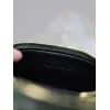 Saint Laurent 819285 GABY Mini Chain Cosmetic Bag - Dark Green Quilted Leather with Detachable Strap #A59505
