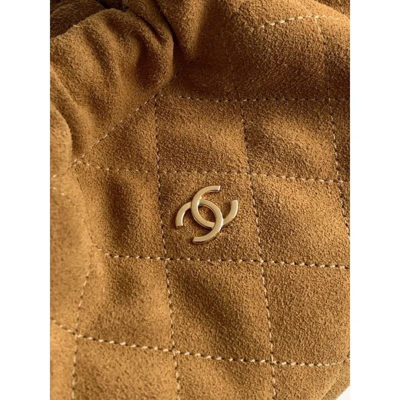 Chanel 26S Quilted Drawstring Bucket Bag, 17 x 22 x 8 cm #A63221
