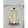 2025 D-ior Womens Wool Cardigan: Chic Collared Style with Functional Pockets and Exquisite Trim Details #A54856