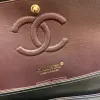 Chanel Womens cross-body bag in black Top grade version lambskin classic flap top quality #999925121