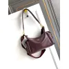 Prada Galleria Soft Shoulder Bag (2 Colors) – Burgundy/Black Leather with Gold-Tone Triangle Logo & Convertible Strap #A59180