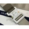 D-ior Saddle Belt Bag in Olive Green Leather With Signature Strap Design size:27×20×5cm #A54111 D-ior Saddle Belt Bag in Olive Green Leather With Signature Strap Design size:27×20×5cm #A54111
