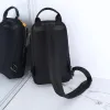 Bally Black Nylon Backpack With Signature Stripe For Urban Style And Functionality #A51674
