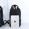 Bally Black Nylon Backpack With Signature Stripe For Urban Style And Functionality #A51674