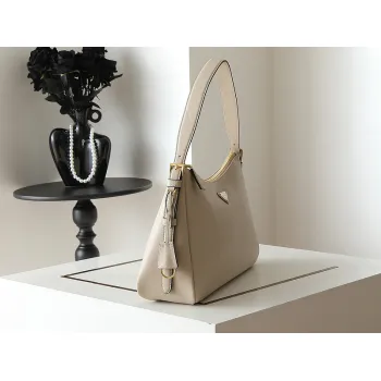 Prada Leather Shoulder Bags in Neutral Shades for Effortless Sophistication size:39×24×12cm #A53925