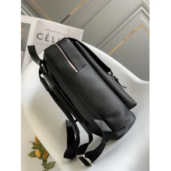 LOEWE Military backpack in soft grained calfskin Anthracite Size:39*28.5*11cm #A49107