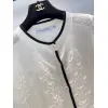 Dior Monogram Knit Short Sleeve Crew Neck Blouse #A63664