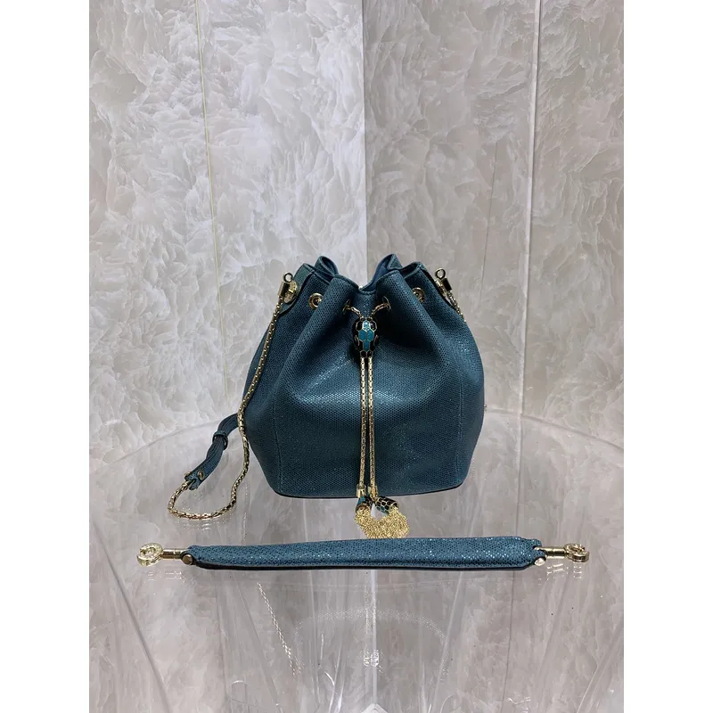 Bvlgari Serpenti Bucket Bag Collection In Distinctive Hues And Textures #A51662