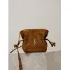 Saint Laurent Jamie Mini Crossbody Bag (859174) - Lambskin Leather, Drawstring Closure, 14.5×15.5×8cm #A59989