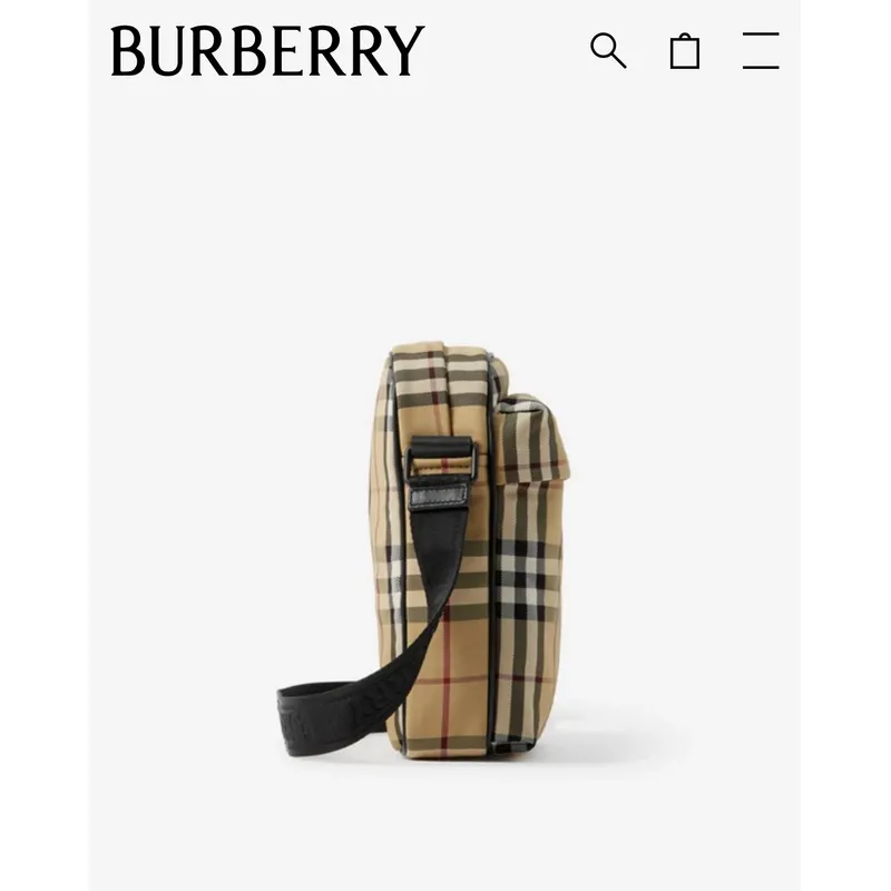 Burberry Vintage Check Crossbody Bag With Adjustable Strap For Classic Style size:16×4×20cm #A54099