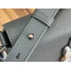 D-ior Small Saddle Messenger Bag – Anthracite Gray Oblique Canvas & Grained Calfskin with Aluminum Buckle #A59162