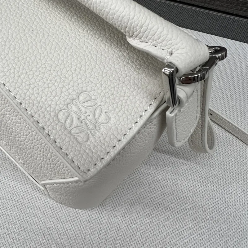 Loewe Puzzle Bags In Stylish Shades Showcasing Unique Geometric Design #A50417