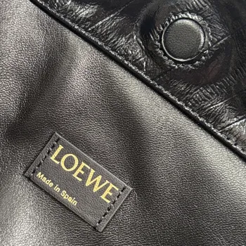 Loewe Flamenco Crocodile Leather Drawstring Bag 30x10.5x20CM #A63857
