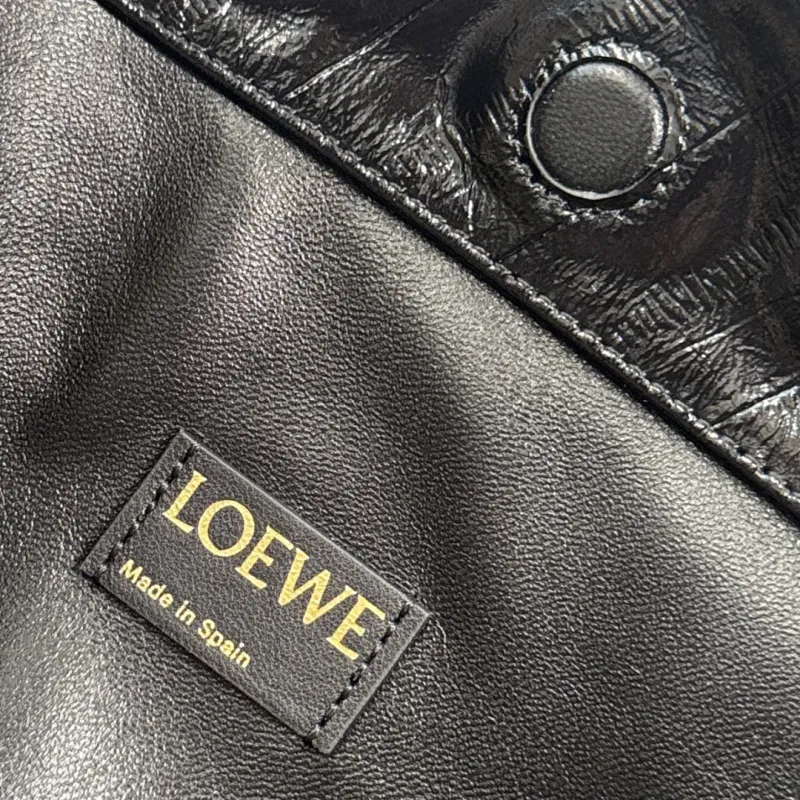 Loewe Flamenco Crocodile Leather Drawstring Bag 30x10.5x20CM #A63857