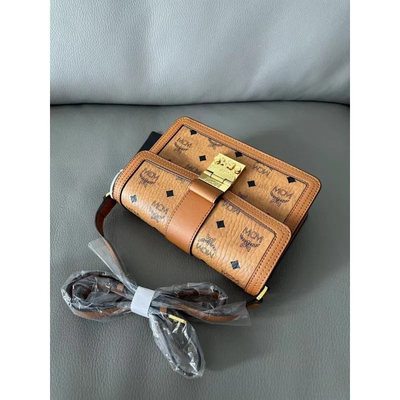 MCM Small Crossbody Bag, Visetos Coated Canvas, Style 65031 15 x 22x 5.5 cm #A61793 MCM Small Crossbody Bag, Visetos Coated Canvas, Style 65031 15 x 22x 5.5 cm #A61793