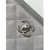 Chanel Quilted Suede Tote Bags With Iconic Chain Straps In Dual Tones #A50980