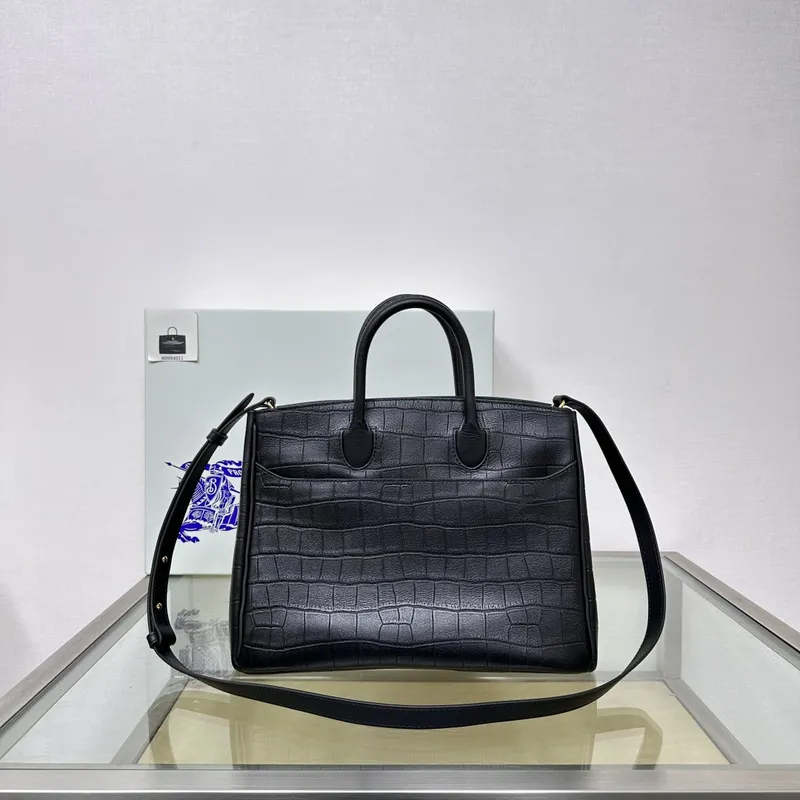 Burberry - Inspired Structured Handbags in Multiple Colors and Textures size:30×13×24cm #A53906