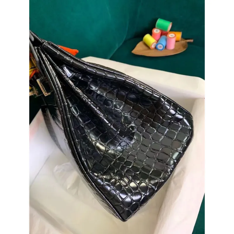 Hermes AAA handbag black #A38478 Hermes AAA handbag black #A38478