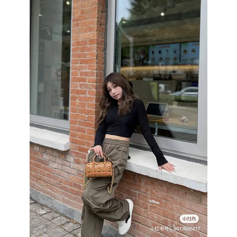 MCM Boston Pillow Bags High Quality  #A47940