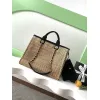 Chanel Woven Tote Textured Raffia Signature Logo &amp Chain Embracing Summer Elegance size38 #A54203