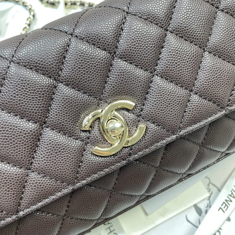 Chanel Coco Handle Caviar Leather Shoulder Bag 32cm #A64994