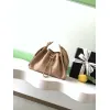 Chanel Hobo Shoulder Bag  Hippie Style Vintage Gold Coin Button Drawstring Bucket Bag #A59440
