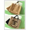Chanel Woven Tote Textured Raffia Signature Logo &amp Chain Embracing Summer Elegance size38 #A54203