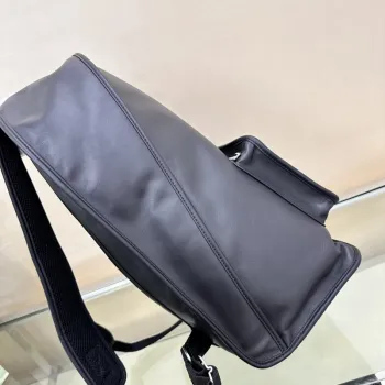 Burberry Leather Backpack With Embossed Detail And Sleek Design #A51528