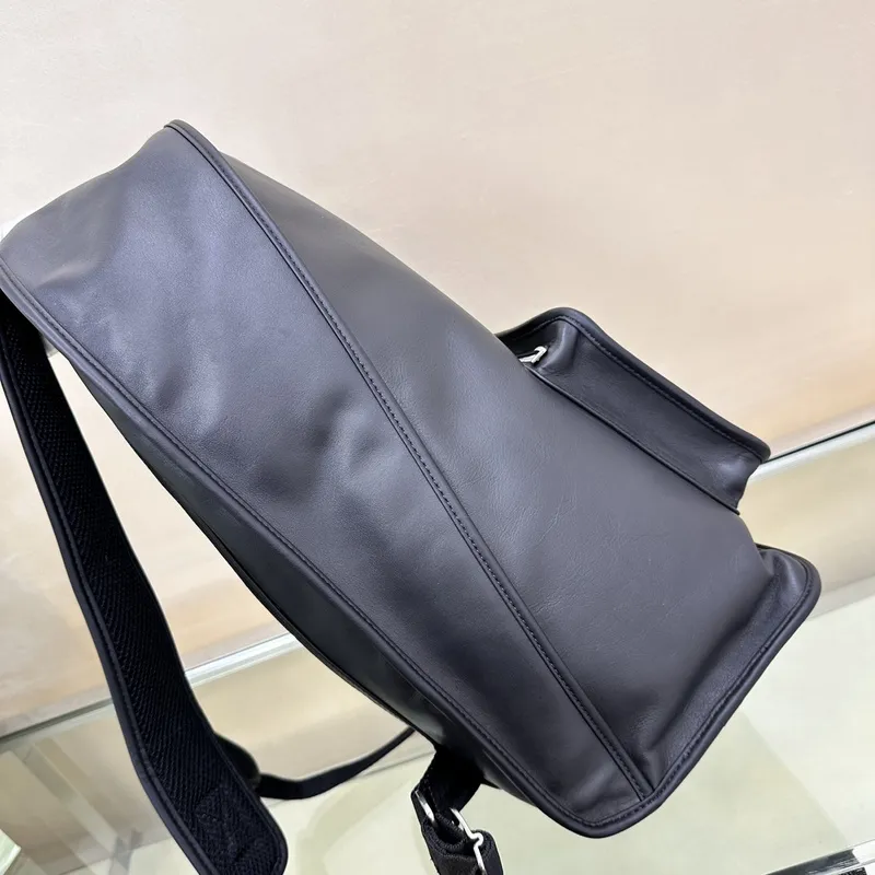 Burberry Leather Backpack With Embossed Detail And Sleek Design #A51528