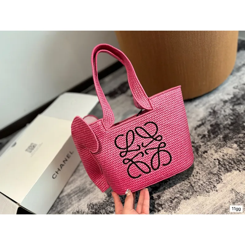 Loewe Woven Elephant Shopping Bag #A42264