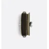D-ior Olive Green Oblique Pattern Crossbody Bag With Signature Lock Design  size:19×13×4cm #A54109