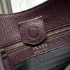 Prada 1BC073 Large Tote Bag - Burgundy Leather Crossbody Style with Adjustable Logo Strap #A59501 Prada 1BC073 Large Tote Bag - Burgundy Leather Crossbody Style with Adjustable Logo Strap #A59501