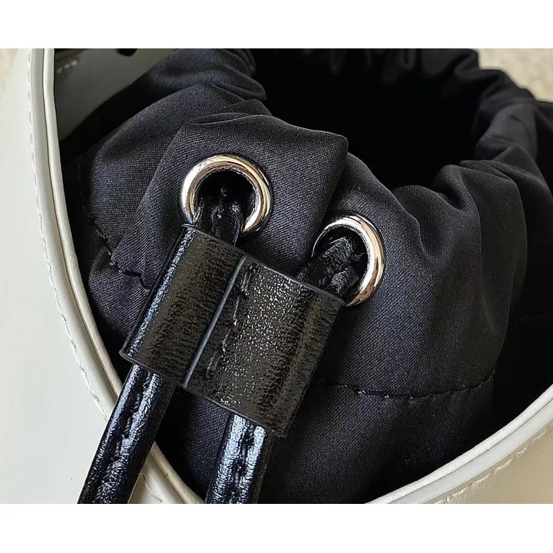Givenchy Two Tone Leather Bucket Bags With Drawstring Closure #A52345