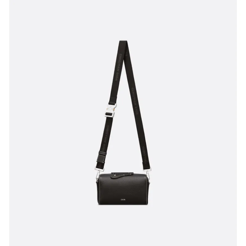 Sleek Black D-ior Leather Crossbody Bag for Timeless Everyday Elegance size:22×10×12cm #A54110 Sleek Black D-ior Leather Crossbody Bag for Timeless Everyday Elegance size:22×10×12cm #A54110