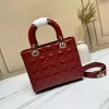 D-ior Lady Handbags Black/Wine/Red/White #A57293