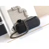 Chanel Womens Bucket Bag - Black & White Quilted Leather, Gold-Tone CC Logo & Two-Tone Chain Strap, Stylish Crossbody Bag for Luxury Fashion #A56750