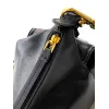Prada Galleria Soft Shoulder Bag (2 Colors) – Burgundy/Black Leather with Gold-Tone Triangle Logo & Convertible Strap #A59180