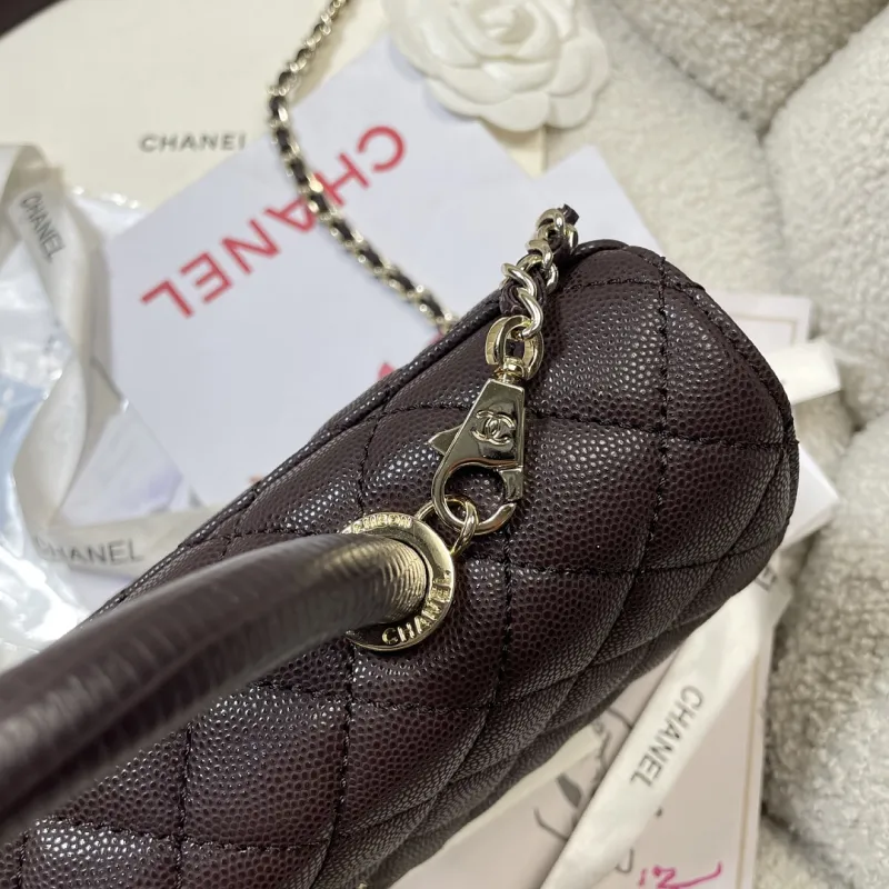 Chanel Coco Handle Caviar Leather Shoulder Bag 32cm #A64994