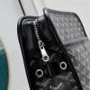 Goyard Canvas Clutch with Leather Trim #A45656 Goyard Canvas Clutch with Leather Trim #A45656