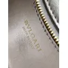Bvlgari Serpenti Metallic Silver Handbag With Iconic Chain Strap #A51657