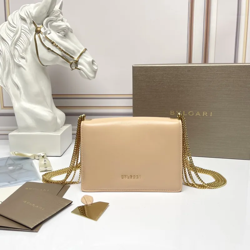 Bvlgari Serpenti Crossbody Bags In Elegant Color Palette With Gold Chains #A51654