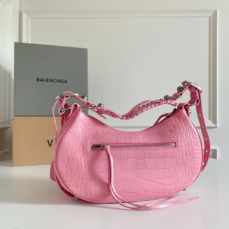 Balenciaga - Inspired Studded Shoulder Bags in Vibrant Color Palettes #A53897 Balenciaga - Inspired Studded Shoulder Bags in Vibrant Color Palettes #A53897