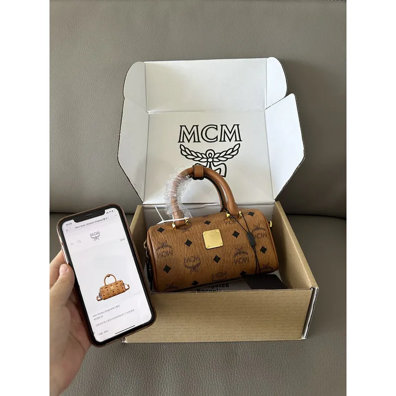 MCM Boston Pillow Bags High Quality  #A47940