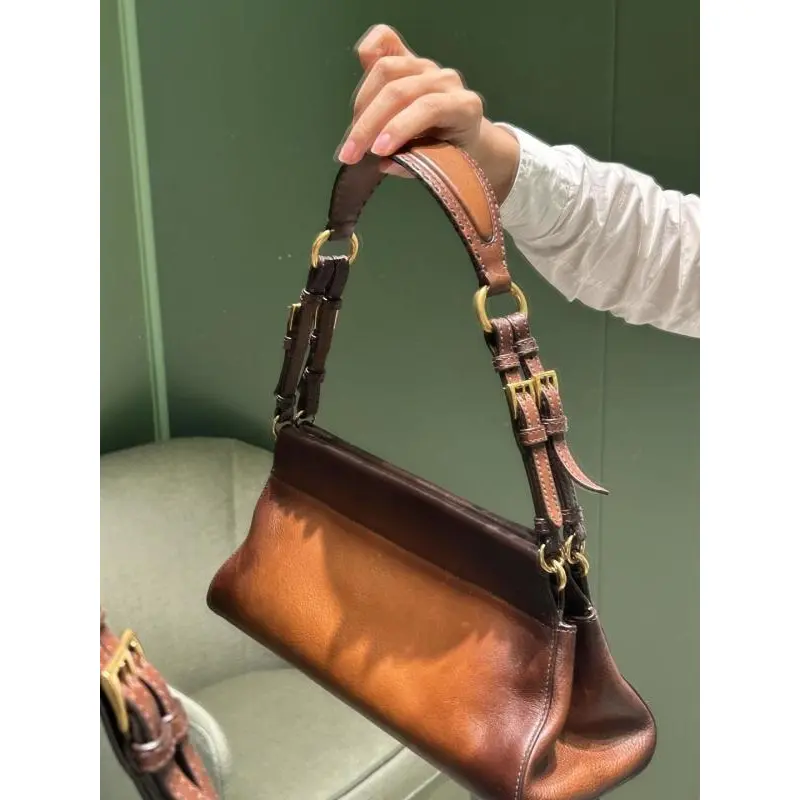 Prada Black Leather Shoulder Bag 1BC262 #A55688