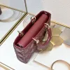 D-ior Lady D-Joy Handbag Wine #A57295