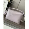 Loewe Puzzle Bag In Soft Lavender Leather With Branded Strap And Geometric Design #A50220