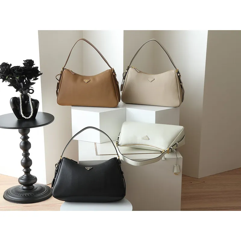 Prada Leather Shoulder Bags in Neutral Shades for Effortless Sophistication size:39×24×12cm #A53925